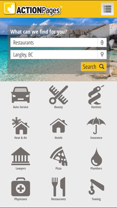 Emulate iPhone app Action Pages Canada using MyAndroid