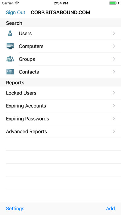 Emulate iPhone app Active Directory Assist Pro using MyAndroid Emulate iPhone app Active Directory Assist Pro using MyAndroid