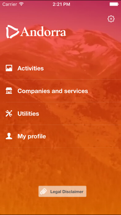 Emulate iPhone app Active Tourism Andorra using MyAndroid