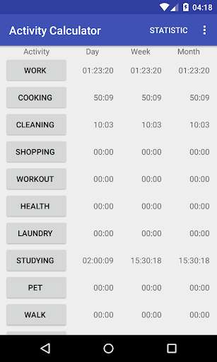 Run android online APK Activity Calculator from MyAndroid or emulate Activity Calculator using MyAndroid