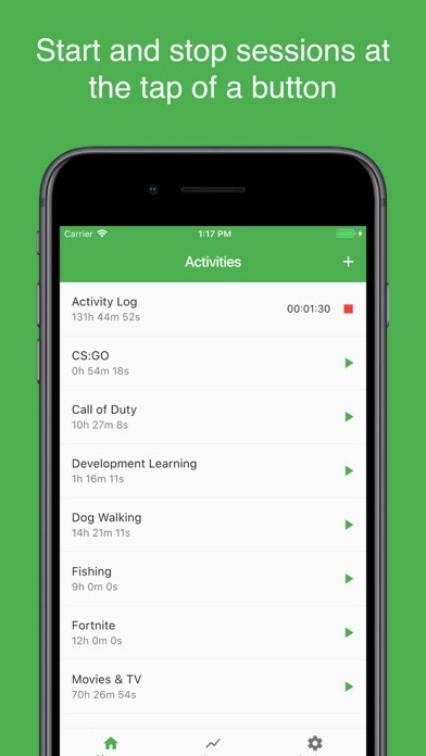 Emulate iPhone app Activity Log - Time Tracker using MyAndroid Emulate iPhone app Activity Log - Time Tracker using MyAndroid