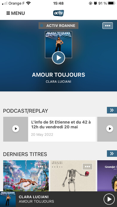 Emulate iPhone app ACTIV, la radio de la Loire using MyAndroid Emulate iPhone app ACTIV, la radio de la Loire using MyAndroid