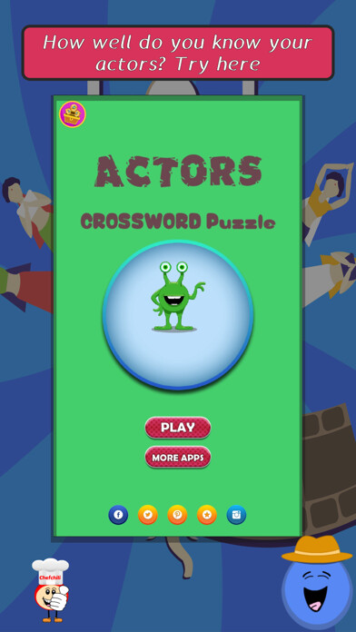 Emulate iPhone app Actors CROSSWORD Puzzle using MyAndroid Emulate iPhone app Actors CROSSWORD Puzzle using MyAndroid