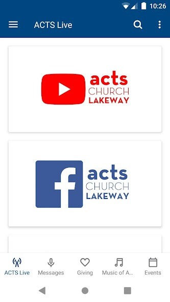 Emulate iPhone app ACTS Lakeway using MyAndroid Emulate iPhone app ACTS Lakeway using MyAndroid