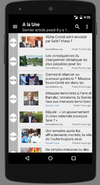 Run android online APK Actu Guinée : Infos Complètes from MyAndroid or emulate Actu Guinée : Infos Complètes using MyAndroid