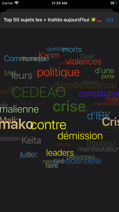 Emulate iPhone app Actu Mali, Actu Afrique using MyAndroid