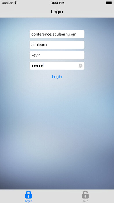 Emulate iPhone app AcuConference Cloud using MyAndroid Emulate iPhone app AcuConference Cloud using MyAndroid