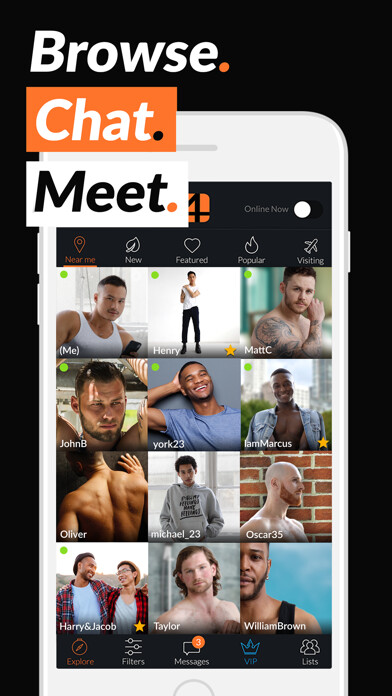 Emulate iPhone app Adam4Adam Gay Dating Chat A4A using MyAndroid