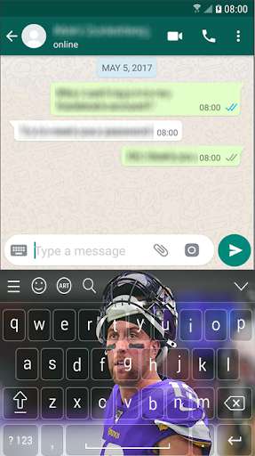 Run android online APK Adam Thielen Vikings Keyboard NFL 2020 For Lovers from MyAndroid or emulate Adam Thielen Vikings Keyboard NFL 2020 For Lovers using MyAndroid