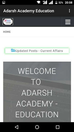 Run android online APK Adarsh Academy - Education : Exam Prepration App from MyAndroid or emulate Adarsh Academy - Education : Exam Prepration App using MyAndroid