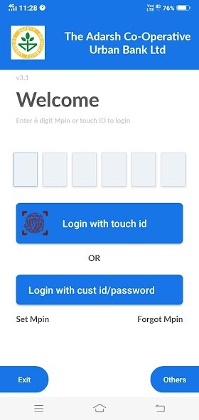 Run android online APK Adarsh Bank - Mobile Banking from MyAndroid or emulate Adarsh Bank - Mobile Banking using MyAndroid