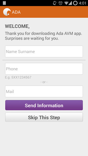 Emulate Android APK Ada Shopping Center