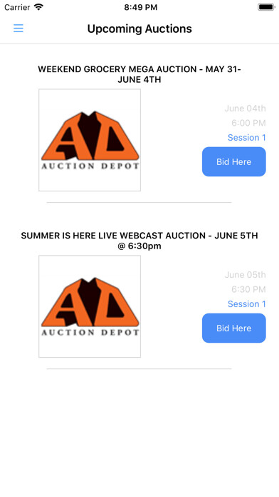 Emulate iPhone app AD Auction Depot Inc. using MyAndroid Emulate iPhone app AD Auction Depot Inc. using MyAndroid