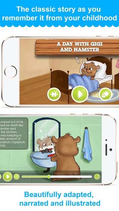 Emulate iPhone app A day with GiGi and Hamster - Narrated Children Story using MyAndroid Emulate iPhone app A day with GiGi and Hamster - Narrated Children Story using MyAndroid