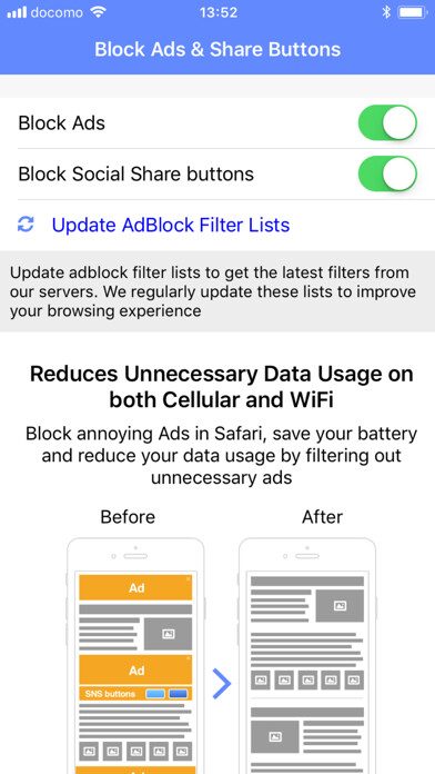 Emulate iPhone app Ad Blocker by TownWiFi using MyAndroid