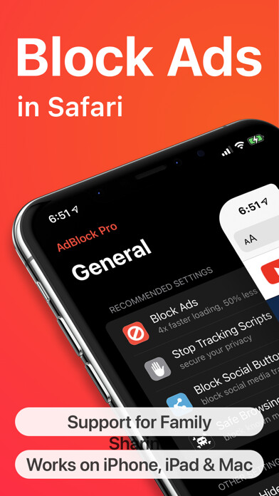 Emulate iPhone app AdBlock Pro: Safari Ad Blocker using MyAndroid