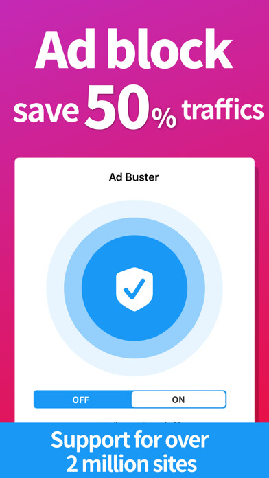 Emulate iPhone app AdBuster：AdBlock App（AdBlock） using MyAndroid