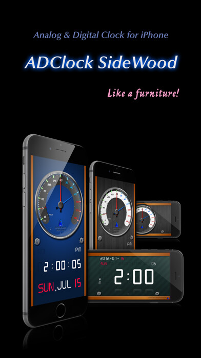 Emulate iPhone app ADClock SideWood using MyAndroid