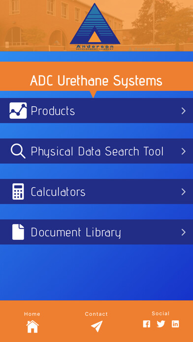 Emulate iPhone app ADC Urethane Systems using MyAndroid