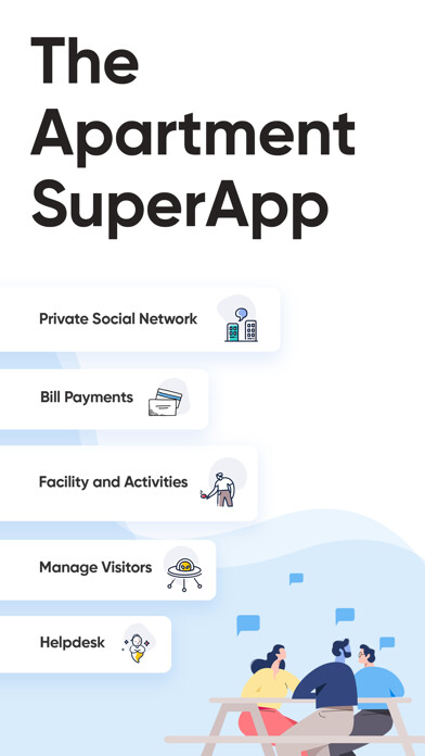 Emulate iPhone app ADDA - The Apartment Super App using MyAndroid