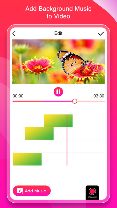 Emulate iPhone app Add Background Audio to Video using MyAndroid