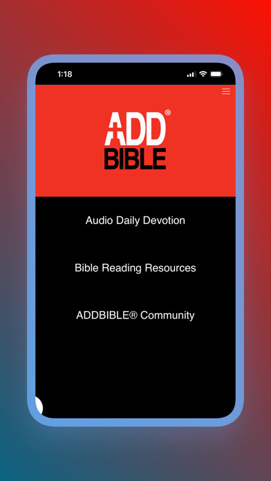 Emulate iPhone app ADDBIBLE® using MyAndroid