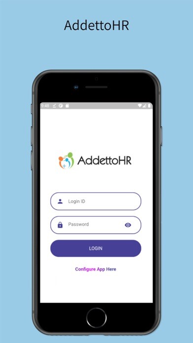 Emulate iPhone app Addetto HRMS using MyAndroid Emulate iPhone app Addetto HRMS using MyAndroid