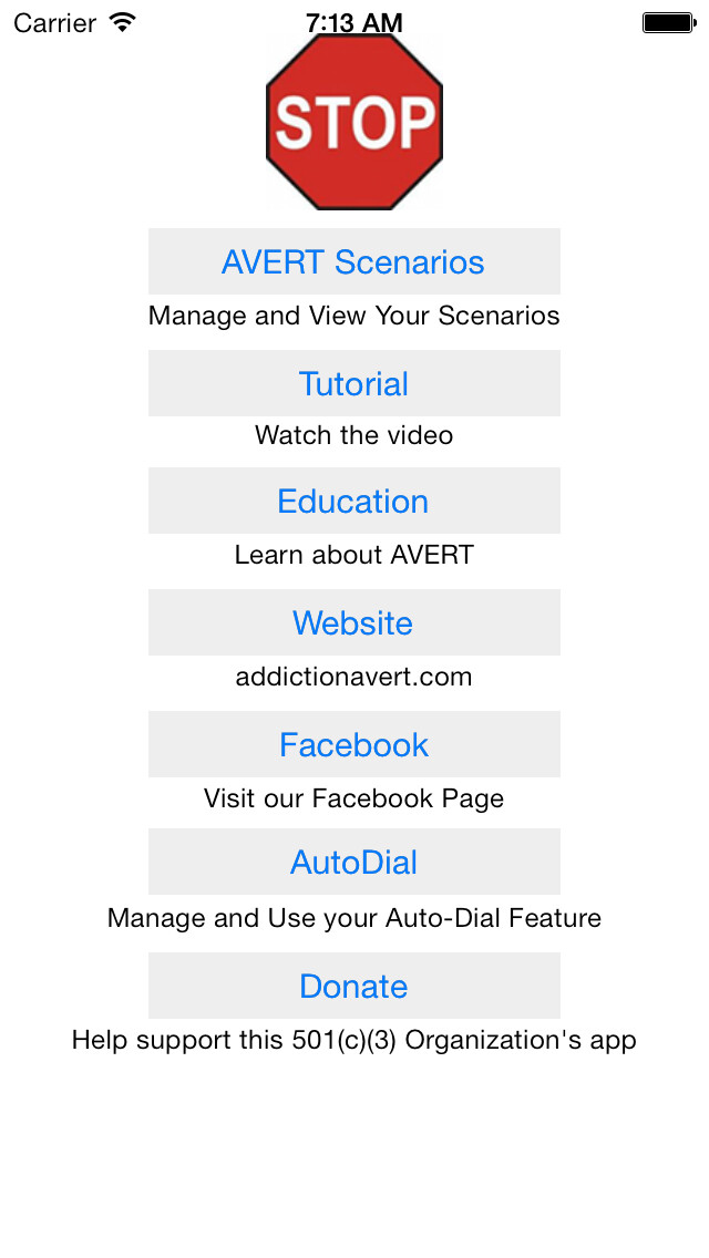 Emulate iPhone app Addiction AVERT using MyAndroid Emulate iPhone app Addiction AVERT using MyAndroid