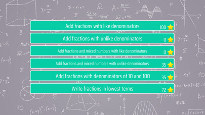 Emulate iPhone app Adding Fractions using MyAndroid