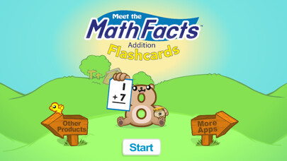 Emulate iPhone app Addition Flashcards. using MyAndroid