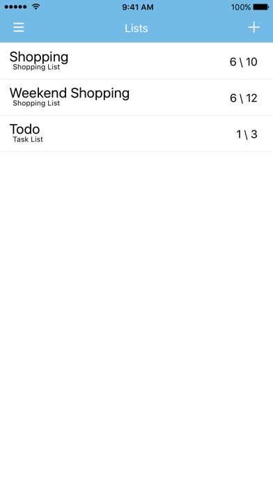 Emulate iPhone app AddIt - Shared Shopping List using MyAndroid