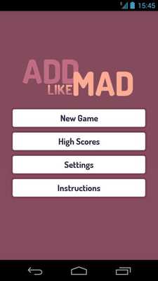 Emulate Android APK Add Like Mad - The Number Game Emulate Android APK Add Like Mad - The Number Game