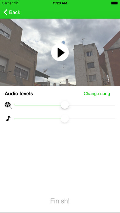 Emulate iPhone app Add Music to Video Editor - Add background musics to your videos for iPhone & iPad Free using MyAndroid