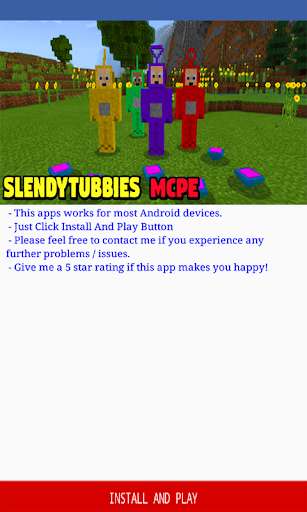 Run android online APK Add-on Slendytubbies for Minecraft PE from MyAndroid or emulate Add-on Slendytubbies for Minecraft PE using MyAndroid