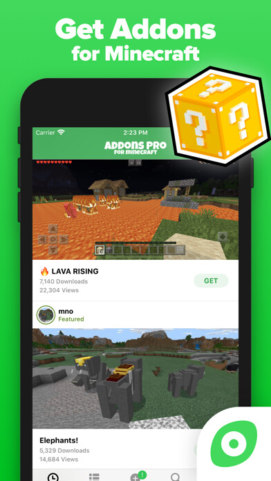 Emulate iPhone app Addons Pro PE for Minecraft using MyAndroid Emulate iPhone app Addons Pro PE for Minecraft using MyAndroid