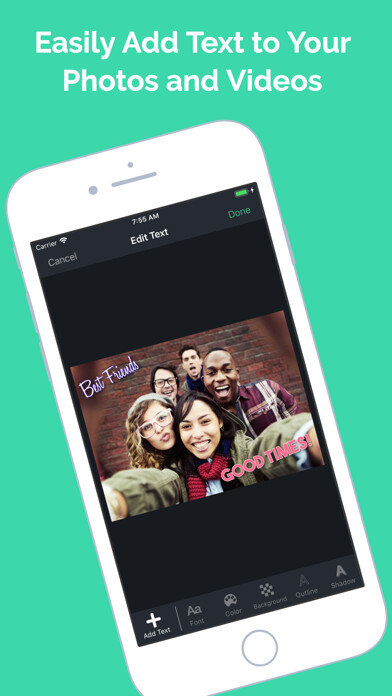 Emulate iPhone app Add Text To Photos And Videos using MyAndroid Emulate iPhone app Add Text To Photos And Videos using MyAndroid