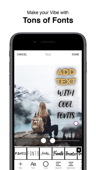 Emulate iPhone app Add Text to : Write on Photos using MyAndroid