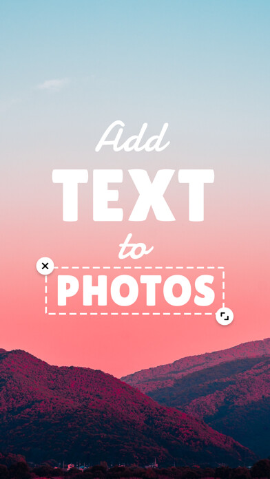 Emulate iPhone app Add Text: Write On Photos using MyAndroid