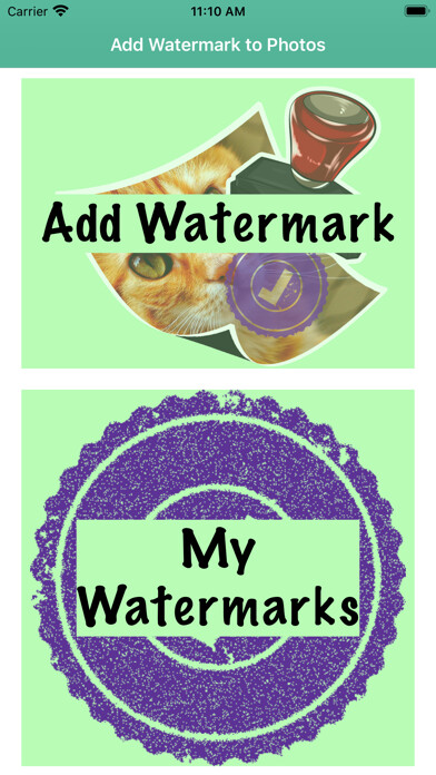 Emulate iPhone app Add Watermark to Photos Easy using MyAndroid