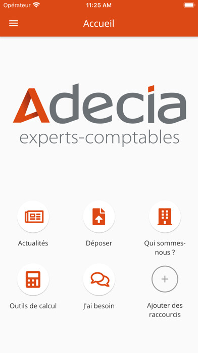 Emulate iPhone app Adecia experts-comptables using MyAndroid Emulate iPhone app Adecia experts-comptables using MyAndroid