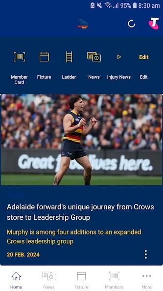 Emulate iPhone app Adelaide Crows Official App using MyAndroid Emulate iPhone app Adelaide Crows Official App using MyAndroid