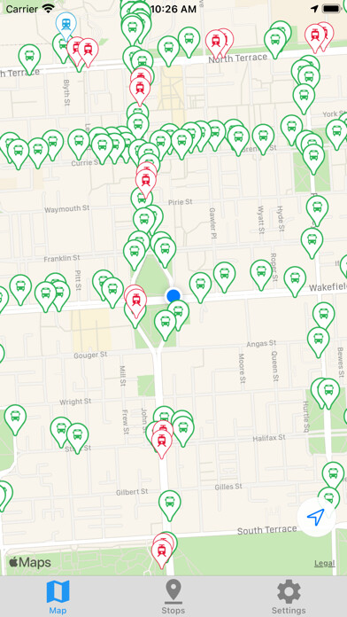 Emulate iPhone app Adelaide Metro: Should I Run? using MyAndroid