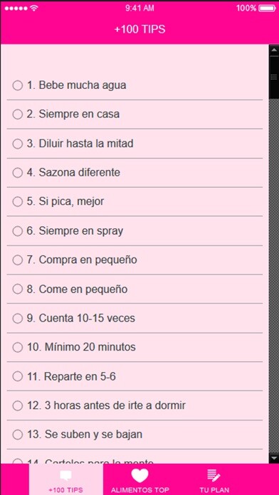 Emulate iPhone app Adelgazar Rápido -más de 100 Tips using MyAndroid