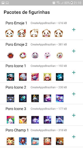 Run android online APK Adesivos2020 - Figurinhas de Poro do lol from MyAndroid or emulate Adesivos2020 - Figurinhas de Poro do lol using MyAndroid