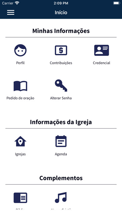 Emulate iPhone app AD Ferreira - Membros using MyAndroid
