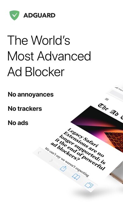 Emulate iPhone app AdGuard Pro — adblock&privacy using MyAndroid