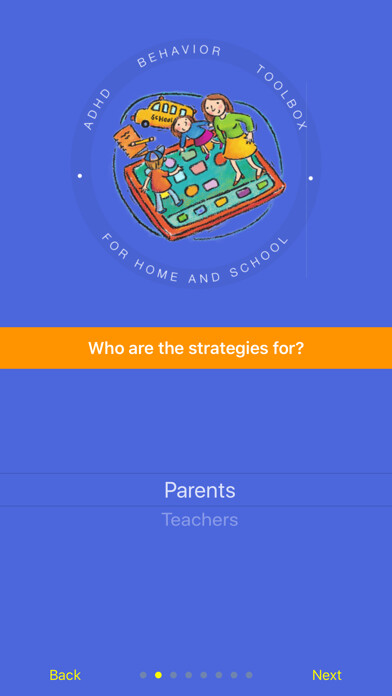 Emulate iPhone app ADHD Behavior Toolbox using MyAndroid