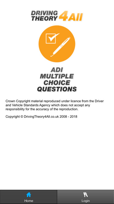Emulate iPhone app ADI Driving Theory Test 2019 using MyAndroid