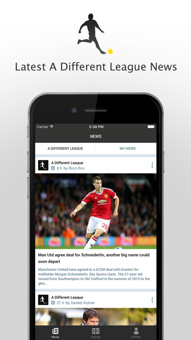 Emulate iPhone app A Different League using MyAndroid Emulate iPhone app A Different League using MyAndroid