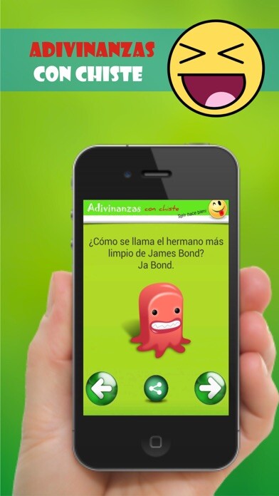 Emulate iPhone app Adivinanzas con Chiste using MyAndroid
